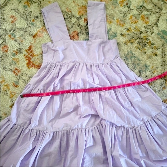Anthropologie Helena square-neck tiered babydoll dress in Lilac- XS - Picture 4 of 5